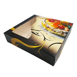 SCHWARZ-GOLDENE BOX FÜR ROSCON DE REYES - 40 X 50 X 8 CM