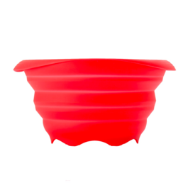 PAVONI FALTBARES SILIKON-SIEB - ROT 14 CM