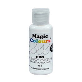 MAGIC COLOURS PRO LEBENSMITTELFARBE IN GELFORM - SNOW WHITE 32 G