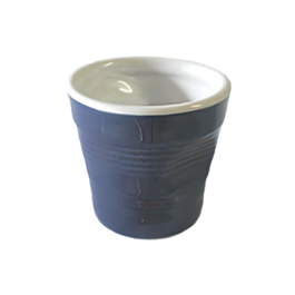 TOP MOKA "ZERKNITTERTES GLAS" BECHER SET - DUNKEL BLAU