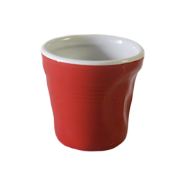 TOP MOKA "ZERKNITTERTES GLAS" BECHER SET - ROT