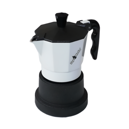 TOP-MOKA-KAFFEEMASCHINE - WEISS (1 TASSE)