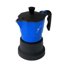 TOP-MOKA-KAFFEEMASCHINE - BLAU (1 TASSE)