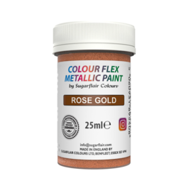 SUGARFLAIR ESSBARE METALLIC-FARBE - ROSÉGOLD (25 ML)