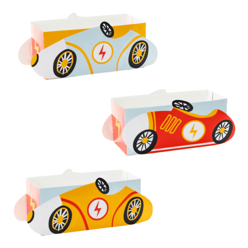 PARTYDECO PAPIER-SNACKBOXEN - AUTOS