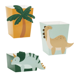 PARTYDECO PAPIER-SNACKBOXEN - DINOSAURIER