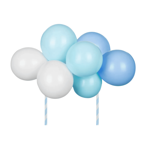 PARTYDECO LUFTBALLON-TORTEN TOPPER - BLAU