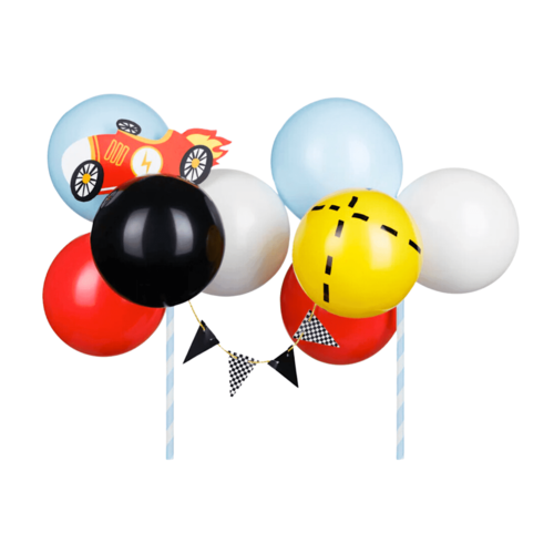 PARTYDECO LUFTBALLON-TORTEN TOPPER - AUTO