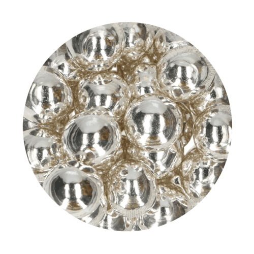 FUNCAKES SCHOKO-KNUSPERKUGELN - METALLIC SILVER 130 G