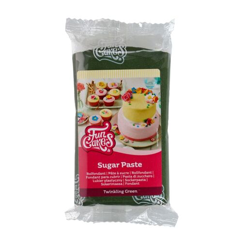 FUNCAKES FONDANT - GLÄNZEND GRÜN 250 G