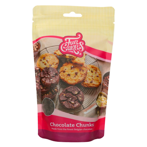 FUNCAKES ZARTBITTERSCHOKOLADEN CHIPS - CHUNKS 350 G