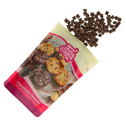 FUNCAKES ZARTBITTERSCHOKOLADEN CHIPS - CHUNKS 350 G