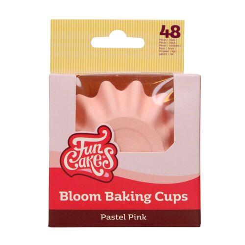 FUNCAKES  "BLOOM" CUPCAKES EINWEGFORMEN - PASTELL ROSA