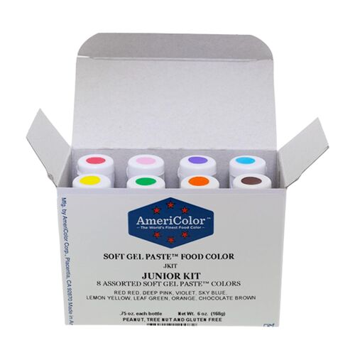 AMERICOLOR "JUNIOR KIT" - 8 GEL FARBEN 168 G