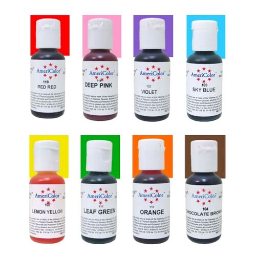 AMERICOLOR "JUNIOR KIT" - 8 GEL FARBEN 168 G