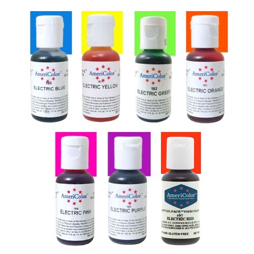 AMERICOLOR "ELECTRIK KIT" - 7 AMERICOLOR GELFARBEN 147 G