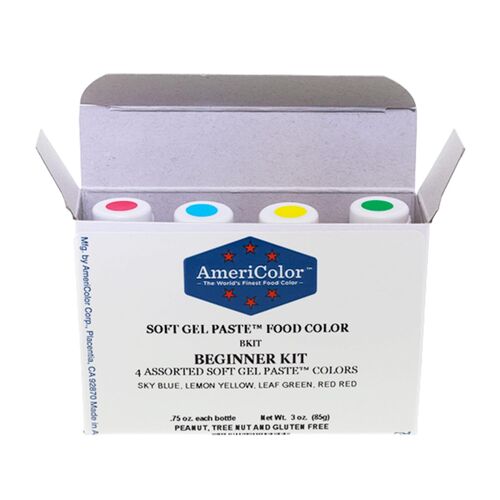 AMERICOLOR  "ANFÄNGER-KIT" - 4 GEL-FARBEN 84 G