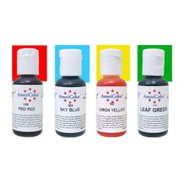 AMERICOLOR  "ANFÄNGER-KIT" - 4 GEL-FARBEN 84 G