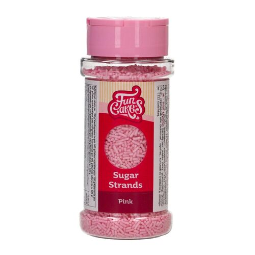 FUNCAKES ZUCKERSTRÄNGE - ROSA (80 G)