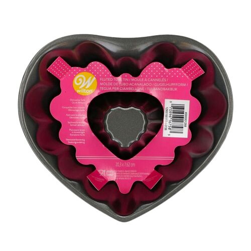 WILTON STAHL-BUNDT-BACKFORM - HERZ 20 CM