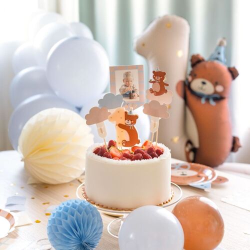 PARTYDECO KUCHENTOPPER - TEDDYBÄR