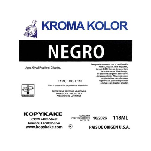 KOPYKAKE „KROMA KOLOR“ AIRBRUSH-FARBE - SCHWARZ 118 ML