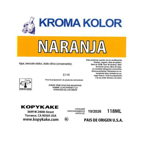 KOPYKAKE „KROMA KOLOR“ AIRBRUSH-FARBE - ORANGE 118 ML