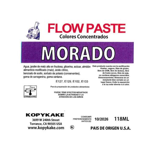 KOPYKAKE "FLOW PASTE" GEL-LEBENSMITTELFARBE - LILA 118 ML