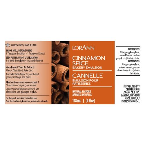 LORANN BÄCKEREI EMULSION - ZIMT / CINNAMON SPICE (118 ML)