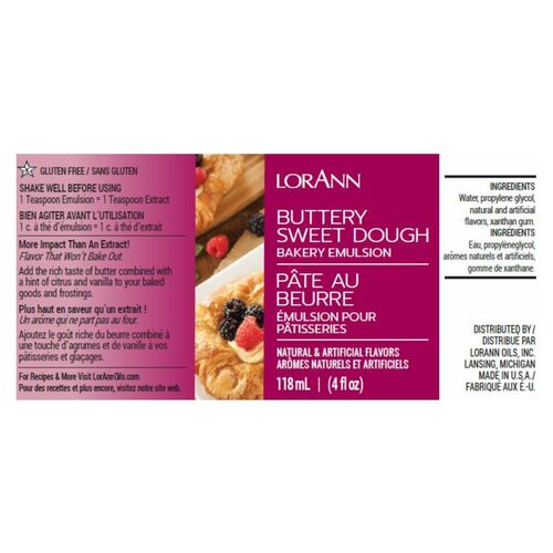 LORANN BÄCKEREI EMULSION - "BUTTERY SWEET DOUGH" (118 ML)