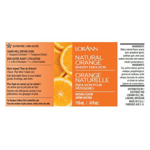 LORANN BÄCKEREI EMULSION - NATUR ORANGE / NATURAL ORANGE (118 ML)