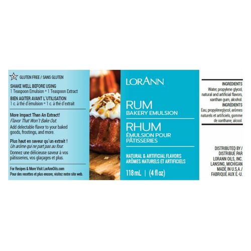 LORANN BÄCKEREI EMULSION - RUM  (118 ML)