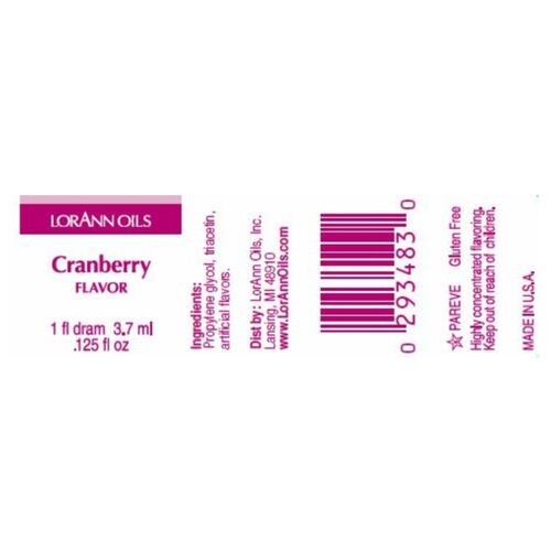 [MHD] LORANN CONCENTRATED FLAVOR - CRANBERRY (3,7 ML)