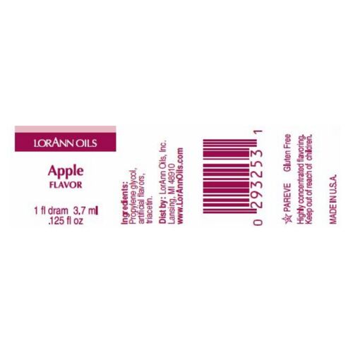 LORANN CONCENTRATED FLAVOR - APFEL (3,7 ML)