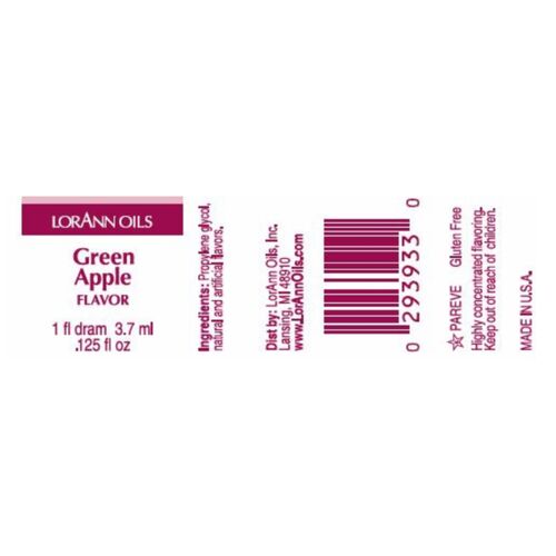 LORANN CONCENTRATED FLAVOR - GRÜNER APFEL (3,7 ML)