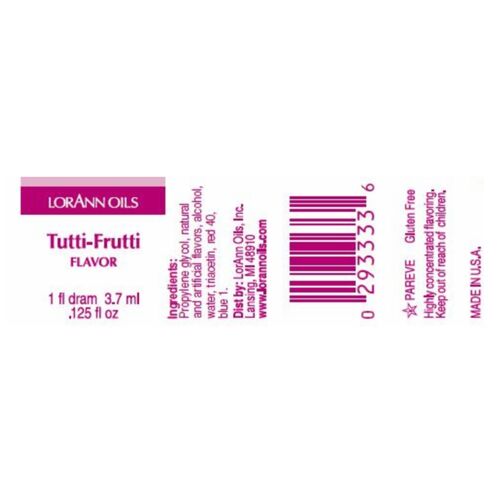 LORANN CONCENTRATED FLAVOR  - TUTTI FRUTTI (3,7 ML)