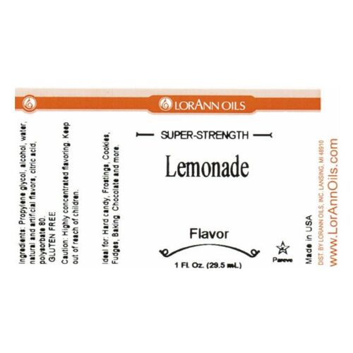 LORANN ‘SUPER-STRENGTH’ FLAVOUR - LIMONADE 29,5 ML