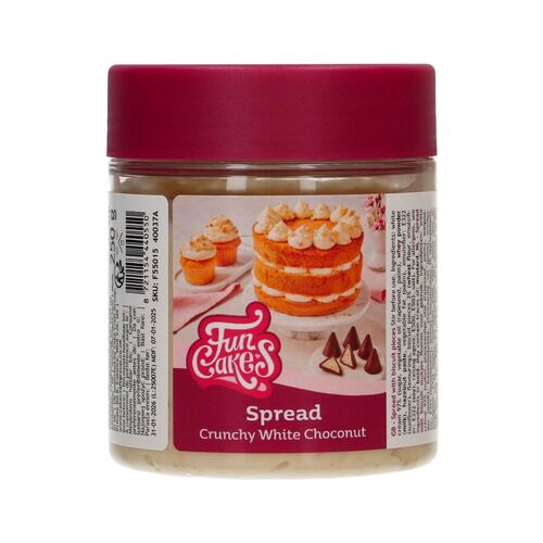 FUNCAKES AUFSTRICH - CRUNCHY WHITE CHOCONUT 250 G