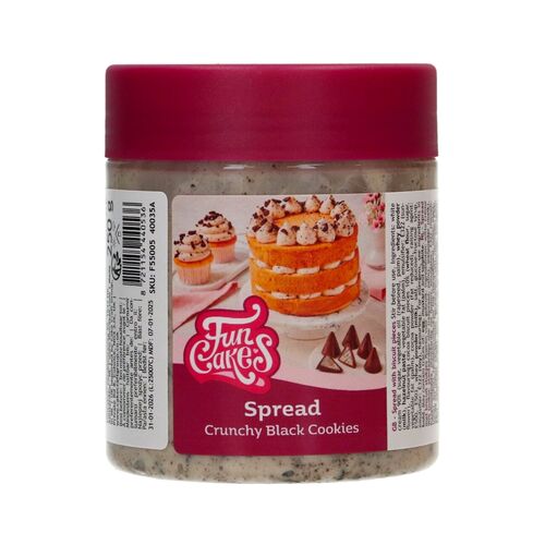 FUNCAKES AUFSTRICH - CRUNCHY BLACK COOKIES 250 G