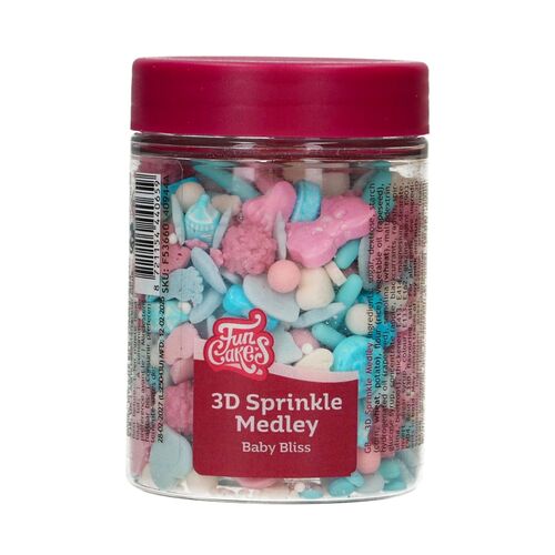 FUNCAKES 3D SPRINKLES - BABY BLISS (70 G)