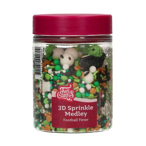 FUNCAKES 3D SPRINKLES - FOOTBALL FEVER (70 G)
