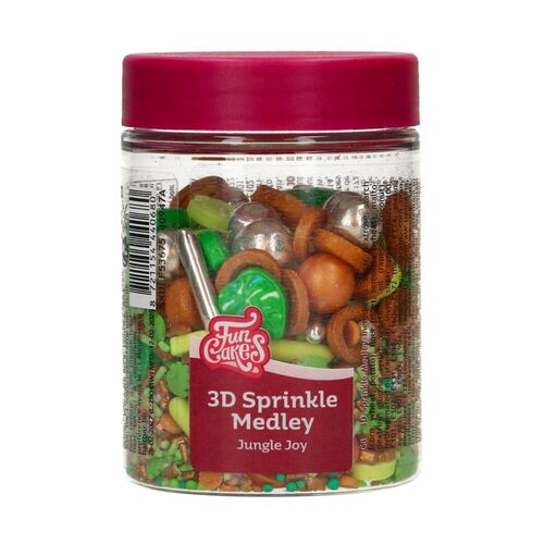 FUNCAKES 3D SPRINKLES - JUNGLE JOY (70 G)