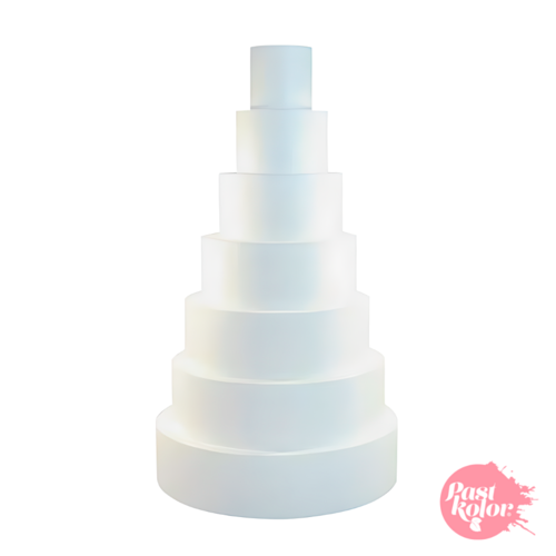 RUNDER KUCHENDUMMY GERADE KANTEN - Ø 10 CM / H 12.7 CM