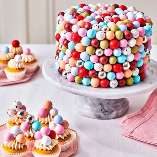 FUNCAKES SCHOKO-KNUSPERKUGELN - METALLIC-GOLD (130 G)